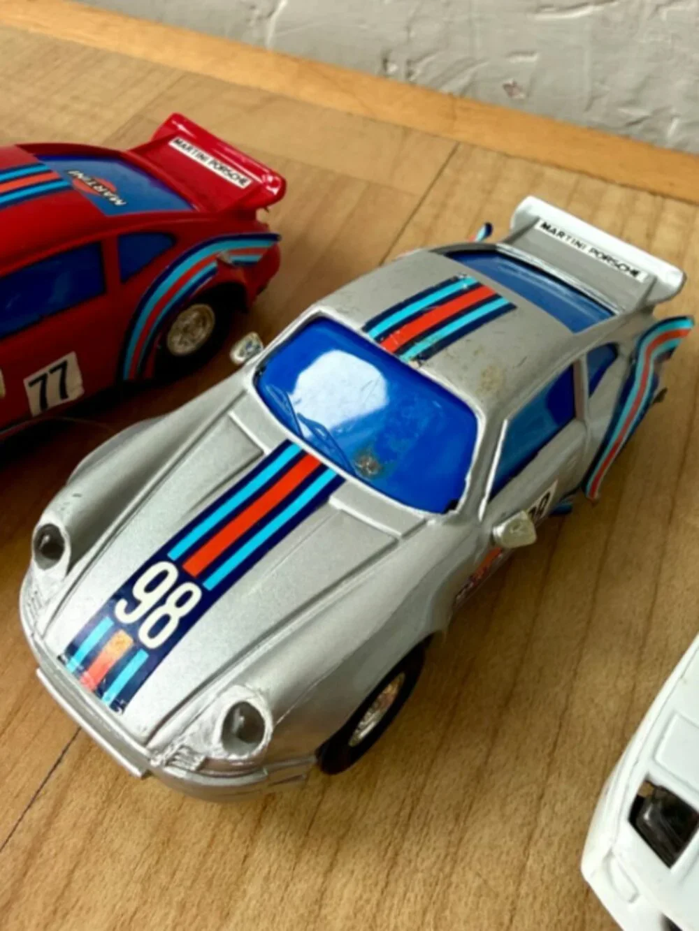Vintage Slot Car Lot Of 4 - 2 PORSCH, Ferrari F40 & Ferrari F50 - Untested